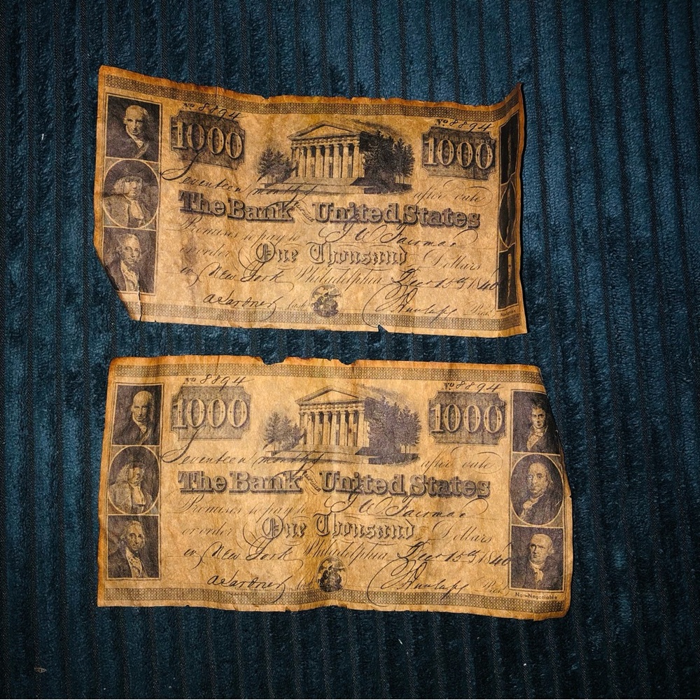 Vintage Replica Currency Note